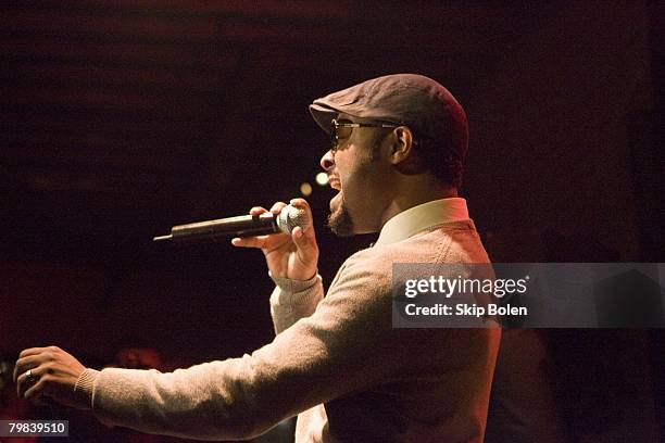 Platinum recording artist Musiq Soulchild performing at ESPN The Magazine's Chicken N' Waffles III "N'Awlins" style at Riche Restaurant and Bar 528...