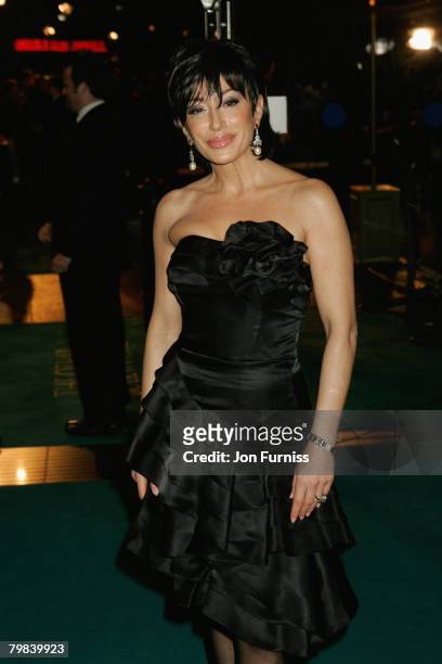 Nancy Dell'Olio attends the Royal Premiere of "The Other Boleyn Girl" held at the Odeon Leicester Square on February 19, 2008 in London, England.