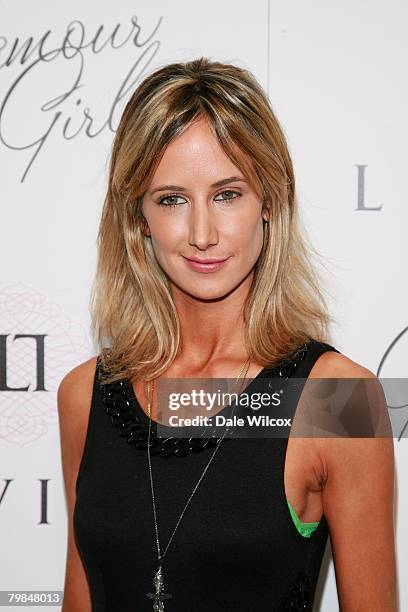 Victoria Harvey attends the book release party for Patrick McMullan's "Glamour Girls" at The Terrace at the Sunset Tower Hotel on February 19, 2008...