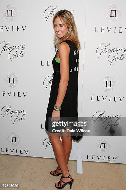 Victoria Harvey attends the book release party for Patrick McMullan's "Glamour Girls" at The Terrace at the Sunset Tower Hotel on February 19, 2008...