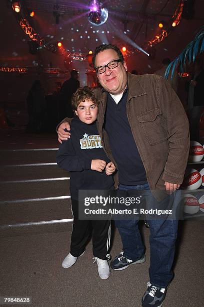 Actor Jeff Garlin and son James Garlin attend the after party for the premiere of New Line Cinema's "Semi Pro" held on February 19, 2008 in Westwood,...