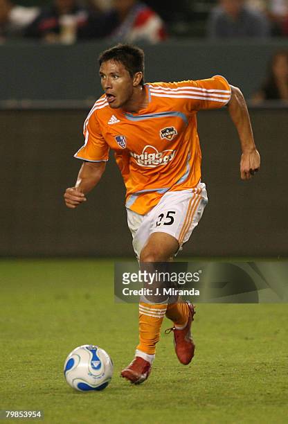 Houston Dynamo's Brian Ching in action against Chivas USA. Chivas takes the regular season Western Conference title following a scoreless draw with...