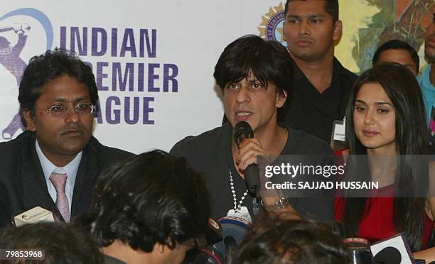Chief of the Board of Control for Cricket in India , the official in charge of the Twenty20 Indian Premier League Lalit Modi , Indian actor and owner...