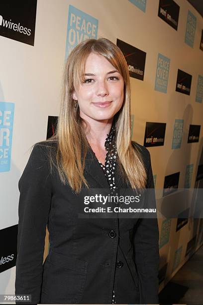 Emily VanCamp at the Peace Over Violence Annual Humanitarian Awards Dinner at the Beverly Hills Hotel on November 9, 2007 in Beverly Hills,...