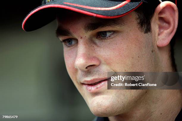 Shane Van Gisbergen of Stone Brothers Racing looks on from the pit paddock ahead of the Clipsal 500, round one of the V8 Supercar Championship...