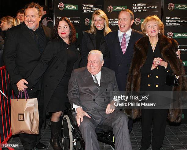 Art Modell, who provided financial backing, and his family attend the European Premiere of "U2 3D" as part of the Jameson Dublin International Film...