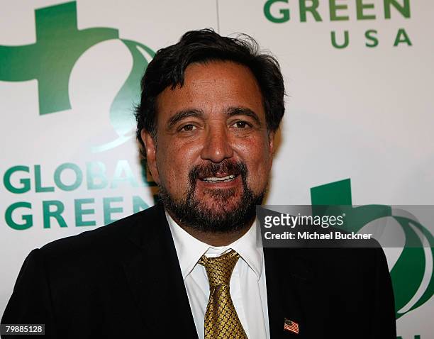 Governor Bill Richardson of New Mexico arrives at Global Green USA's 5th Annual Awards Season Celebration at Avalon on February 21, 2008 in...