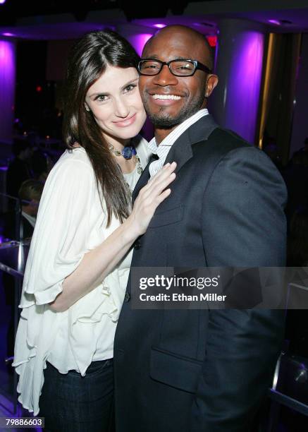 Actress/singer Idina Menzel and her husband, actor Taye Diggs, attend the after party for the premiere of Bette Midler's new show "The Showgirl Must...