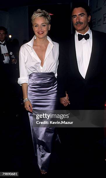 Sharon Stone and Phil Bronstein