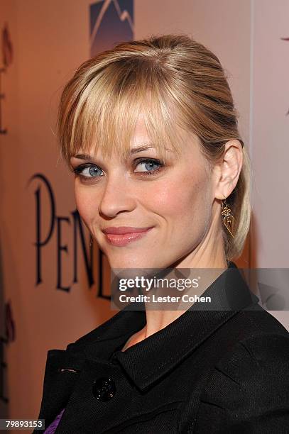 Actress Reese Witherspoon attends the premiere of "Penelope" presented by Self Magazine at the DGA on February 20, 2008 in Los Angeles.