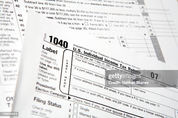 Form 2008 102 1040 2008 Stock Photos, High-Res Pictures, and Images - Getty Images