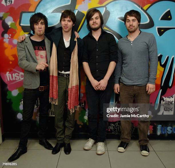 Panic at the Disco Visits fuse's "The Sauce" at Fuse Studios on February 20,2008 in New York