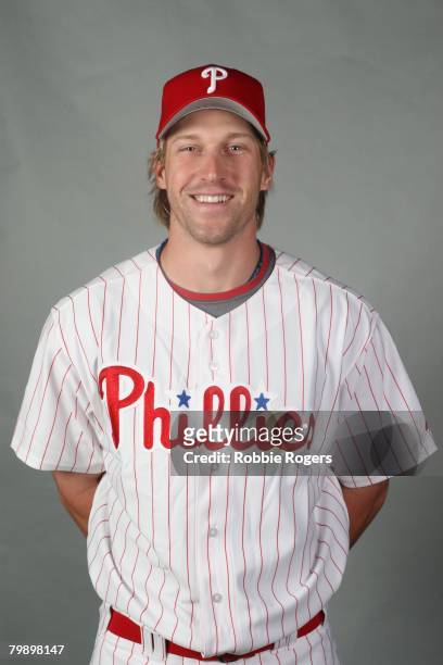 Bohn of the Philadelphia Phillies poses for a portrait during photo day at Bright House Networks Field on February 21, 2008 in Clearwater, Florida.