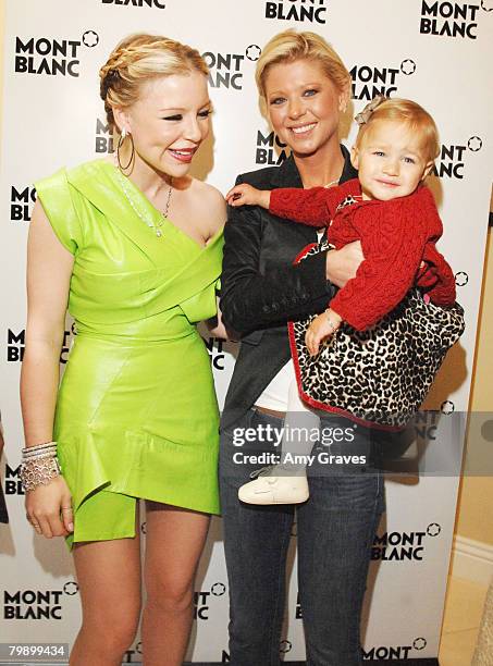 Socialite Casey Johnson, her daughter Ava and actress Tara Reid attends the Celebration Brunch for Inheriting Beauty and the Montblanc Jewelry...