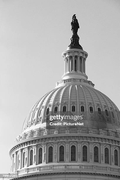dome of u.s. capitol - charles bulfinch stock pictures, royalty-free photos & images