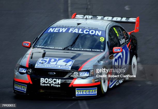 Shane Van Gisbergen of SP Tools Racing heads for turn eight during practice for the Clipsal 500, round one of the V8 Supercar Championship Series, on...