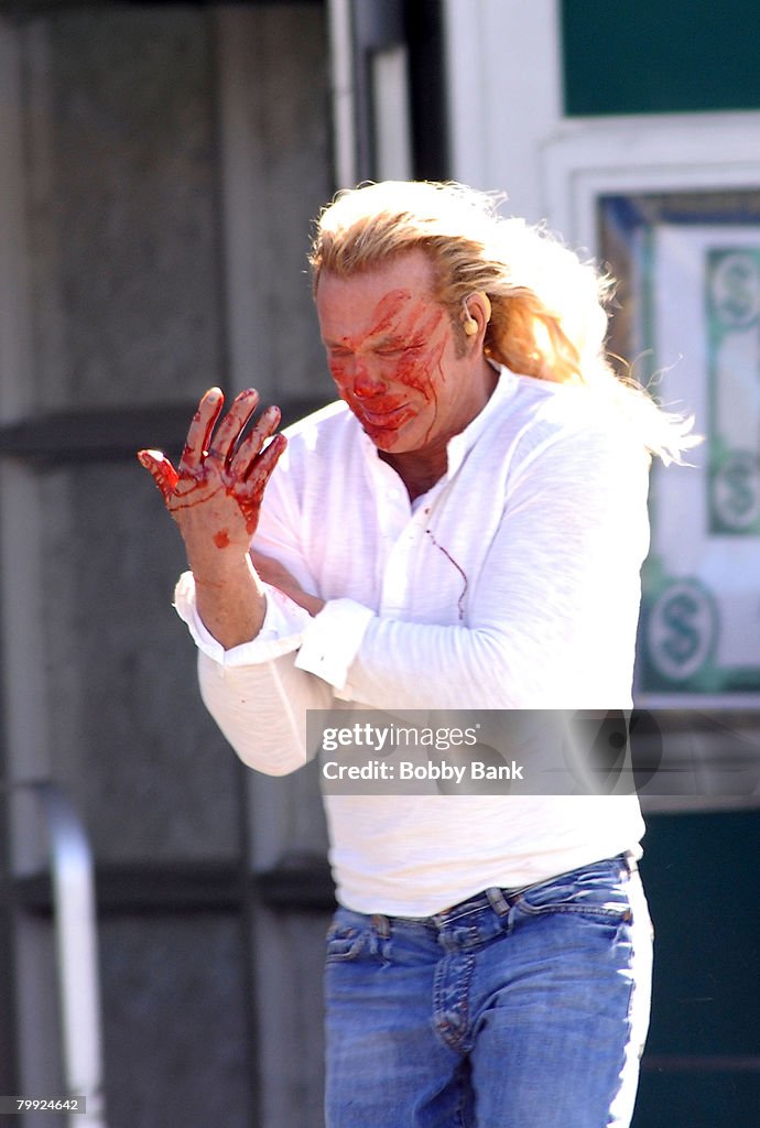 Mickey Rourke Finger Rings Mickey Rourke Finger Clubbing 1994 11 06 / Tupac Attend Fashion Week