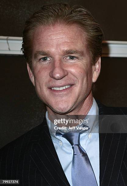 Matthew Modine and wife Caridad Rivera attend the Gagosian Gallery Opening Reception For Julian Schnabel at Gagosian Gallery on February 21,2008 in...