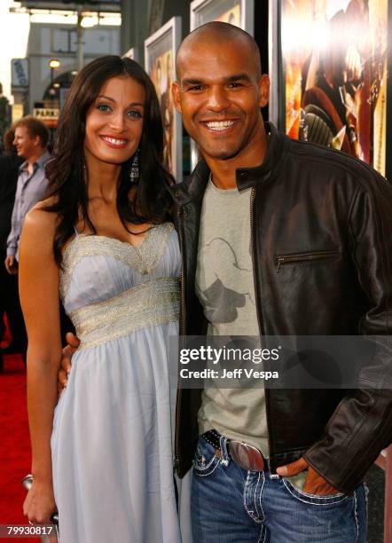 Dayanara Torres and actor Amaury Nolasco arrives to the premiere of "Rush Hour 3" at Mann's Chinese Theater on July 30, 2007 in Hollywood, California.