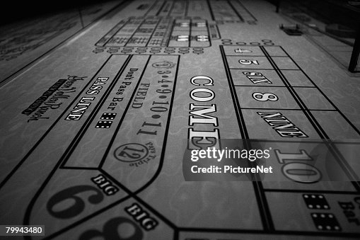 Empty Craps Table Empty Craps Table