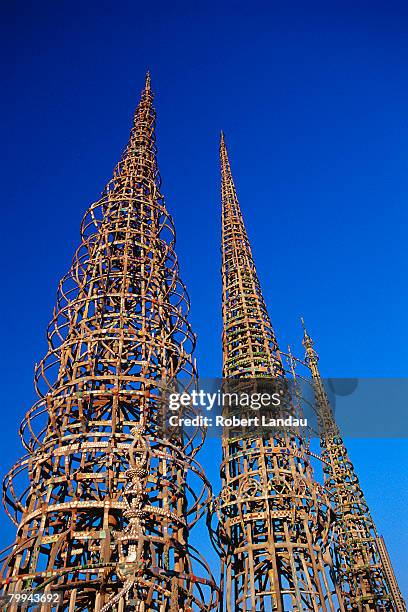 watts towers - 2004 fotografías e imágenes de stock