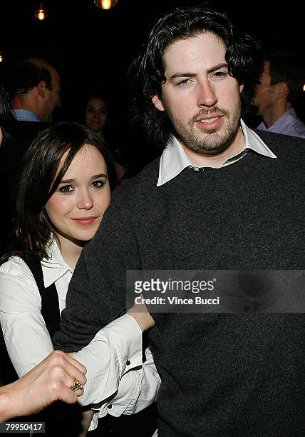 Actress Ellen Page and director Jason Reitman of the film "Juno" attend the Fox Searchlight Pictures' Oscar and Independent Spirit Award nominees...