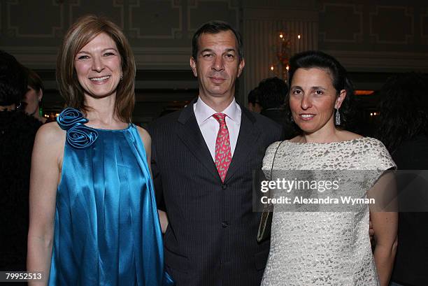 Executive Director of Film Independent Dawn Hudson, Philippe leopold Metzger, and Catherine Leopold Metzger at The Spirit Awards Nominee Reception...