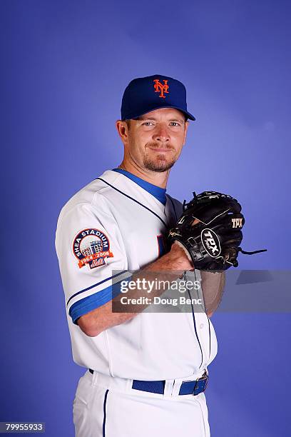 Pitcher Billy Wagner of the New York Mets poses during Spring Training Photo Day at Tradition Field February 23, 2008 in Port Saint Lucie, Florida.