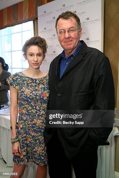 Actor Tom Wilkinson and daughter Alice Wilkinson attend The Belvedere Luxury Lounge in honor of the 80th Academy Awards featuring The Right Label By...