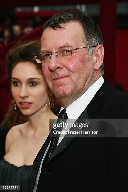 Actor Tom Wilkinson and daughter Alice Wilkinson arrives at the 80th Annual Academy Awards held at the Kodak Theatre on February 24, 2008 in...