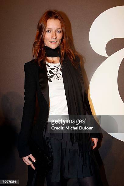 Audrey Marney attends the New York Times Styles Party during the Fall/Winter 2008-2009 ready-to-wear collection show at Petit Palais on February 24,...