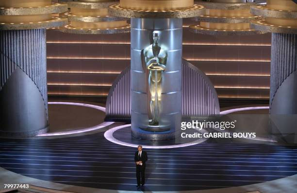 Actor Harrisson Ford presents the award for Best Original Screenplay at the 80th Annual Academy Awards at the Kodak Theater in Hollywood, California...