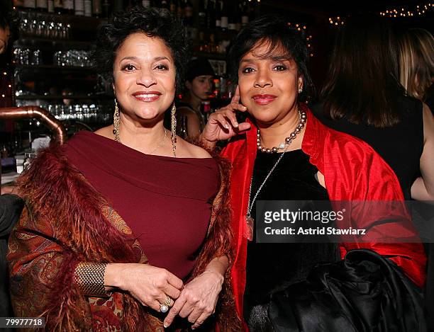 Choreographer Debbie Allen and actress Phylicia Rashad attend the New York Magazine Oscar Viewing Party held inside The Spotted Pig on February 24,...