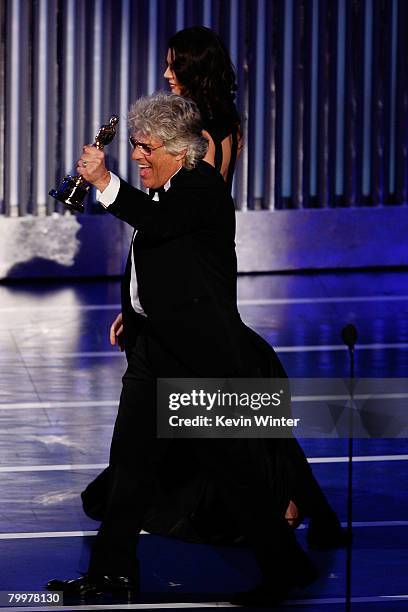 Make-up artist Didier Lavergne, walks onstage to accept the Best Achievement In Makeup award for "La Vie en Rose" during the 80th Annual Academy...