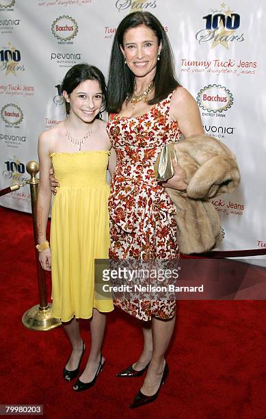 Lucy Julia Rogers-Ciaffa and actress Mimi Rogers arrives at the 18th Annual Night Of 100 Stars Gala held at the Beverly Hills Hotel on February 24,...