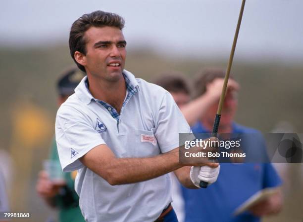 French golfer Emmanuel Dussart during the British Open Golf Championship held at St Andrews, Scotland between the 20th - 23rd July 1989.