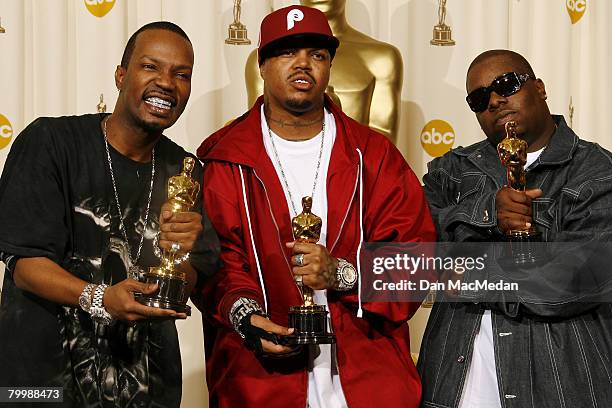 Jordan Houston, Paul Beauregard and Cedric Coleman of Three 6 Mafia