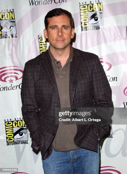 Actor Steve Carell attends the 2008 Wonder Con day 2 at the Moscone Center South on February 23, 2008 in San Francisco, California. USA