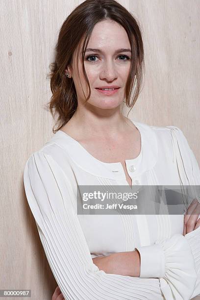 Actress Emily Mortimer of "Lars and The Real Girl" at the 2007 Diesel Portrait Studio Presented by Wireimage and Inside Entertainment on September...