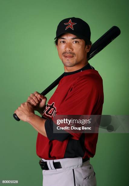 Kazuo Matsui of the Houston Astros poses during Spring Training Photo Day at Osceola County Stadium on February 25, 2008 in Kissimmee, Florida.