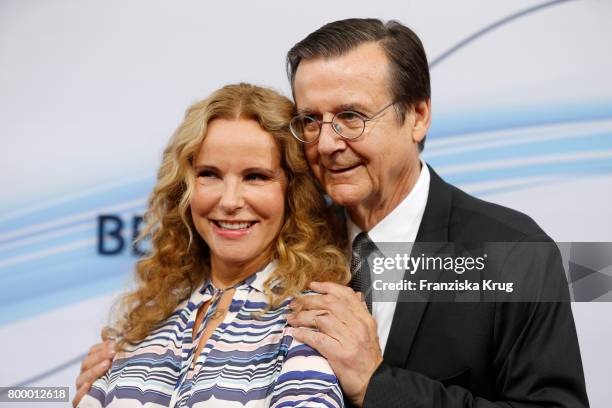 Katja Burkard and Hans Mahr attend the 'Bertelsmann Summer Party' at Bertelsmann Repraesentanz on June 22, 2017 in Berlin, Germany.