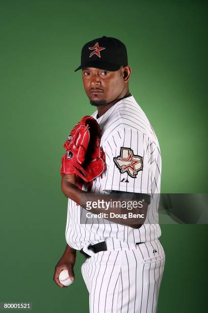 Jose Valverde of the Houston Astros poses during Spring Training Photo Day at Osceola County Stadium on February 25, 2008 in Kissimmee, Florida.