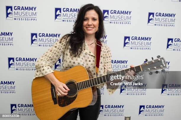 Shannon McNally poses backstage at GRAMMY Museum Mississippi on June 22, 2017 in Cleveland, Mississippi.