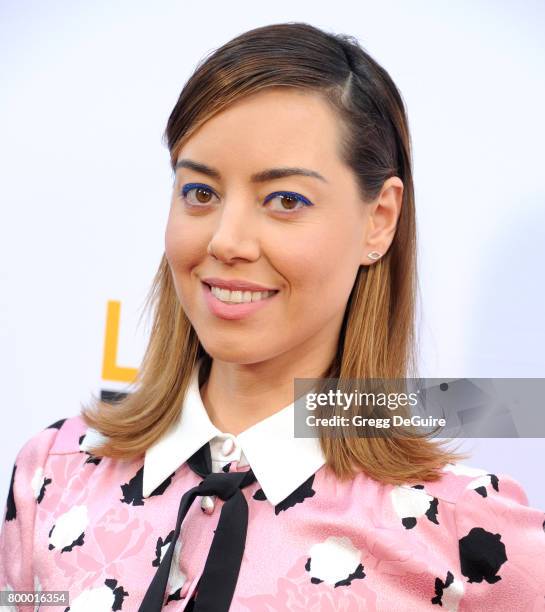 Aubrey Plaza arrives at the 2017 Los Angeles Film Festival - Closing Night Screening Of "Ingrid Goes West" at Arclight Cinemas Culver City on June...