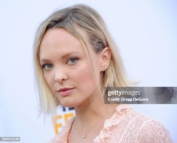 Auden Thornton arrives at the 2017 Los Angeles Film Festival - Closing Night Screening Of "Ingrid Goes West" at Arclight Cinemas Culver City on June...