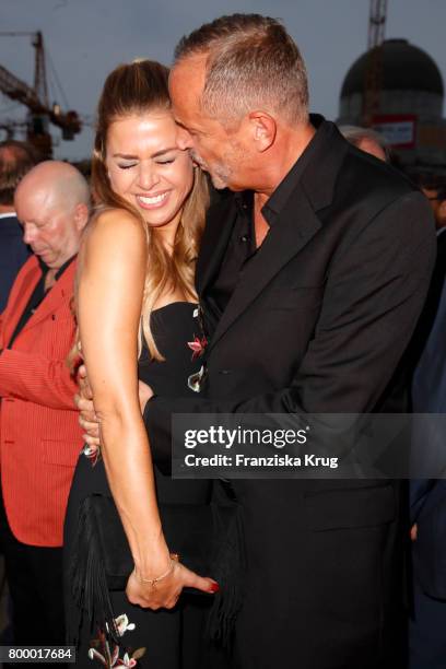 Goetz Elbertzhagen and Lydia Becke attend the 'Bertelsmann Summer Party' at Bertelsmann Repraesentanz on June 22, 2017 in Berlin, Germany.