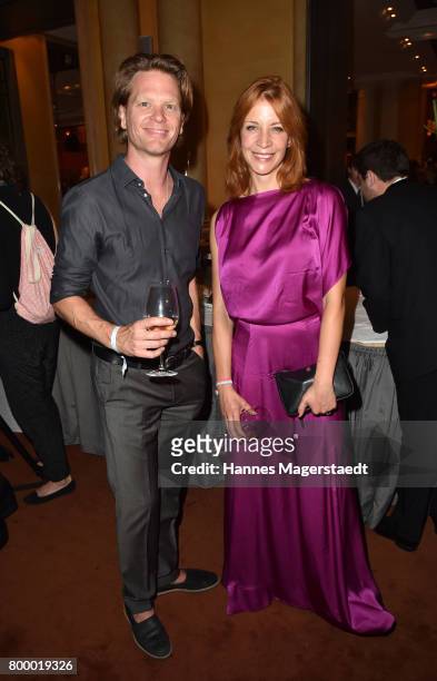 Mike Krauss and Annika Ernst during the opening night of the Munich Film Festival 2017 at Bayerischer Hof on June 22, 2017 in Munich, Germany.