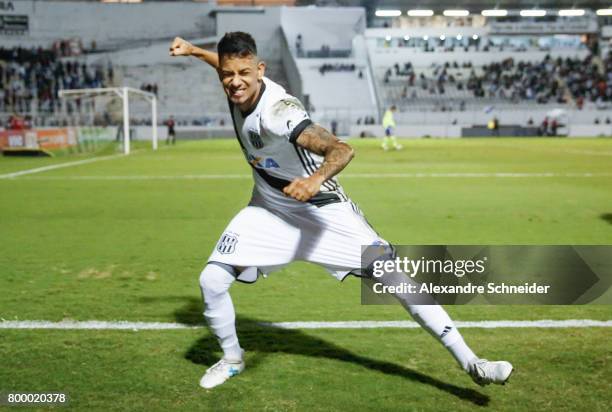 Lucca of Ponte Preta celebrates their firs goal during the match between Ponte Preta and Cruzeiro for the Brasileirao Series A 2017 at Moises...