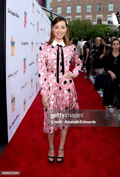 Actor Aubrey Plaza attends the Closing Night Screening of "Ingrid Goes West" during the 2017 Los Angeles Film Festival at ArcLight Cinemas Culver...