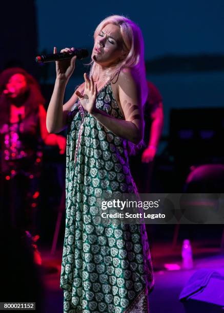 Joss Stone performs at Chene Park Amphitheater on June 22, 2017 in Detroit, Michigan.